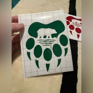 Bear Paw Vinyl Decal 🐻